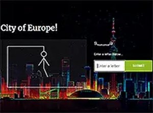 City of Europe Hangman Word Game