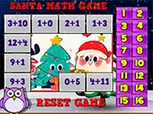 Santa Math Puzzle Game